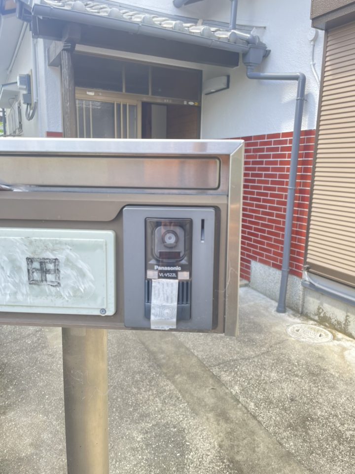 カメラ付きインターフォン設置