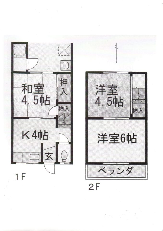 間取り：3K（1号室）